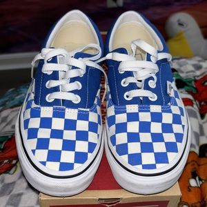 Vans checkerboard blue